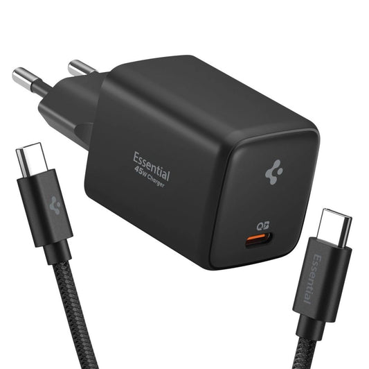 Ładowarka sieciowa Spigen EE451EU Essential USB-C 45W - czarna