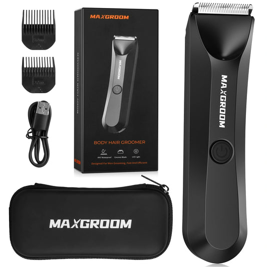 Trymer MAXGROOM RFCD-9087 wielofunkcyjny z lampką LED - czarny