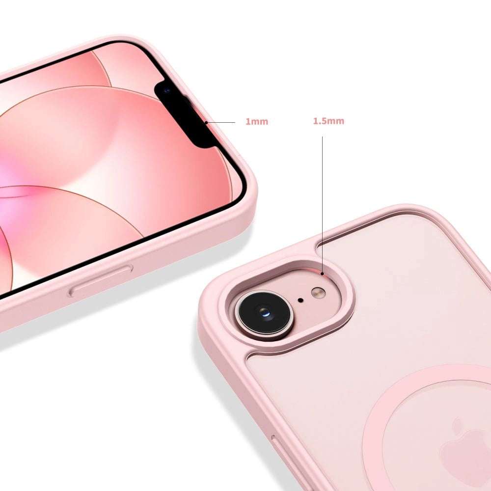 Etui Tech-Protect BasicMag MagSafe na iPhone 16e / 17e - różowe matowe – zdjęcie 3