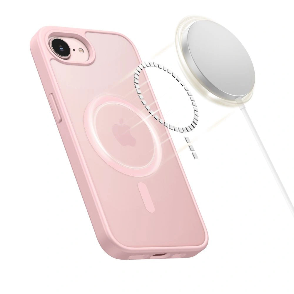 Etui Tech-Protect BasicMag MagSafe na iPhone 16e / 17e - różowe matowe – zdjęcie 4