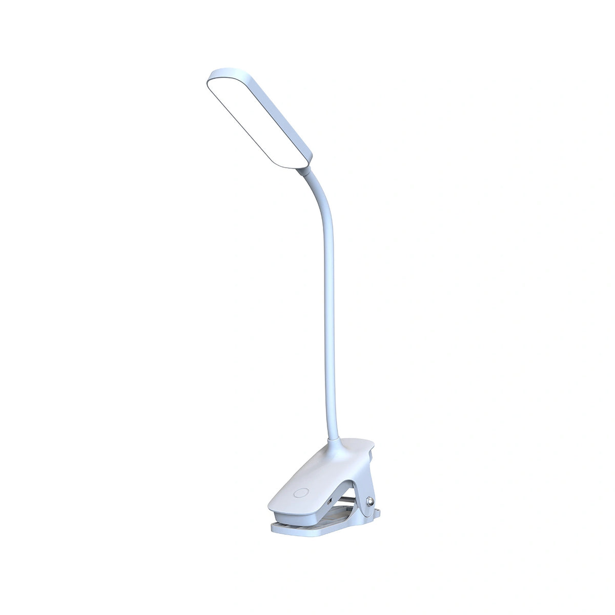 Mini lampka LED do czytania z klipsem i kablem USB-C 80 cm - biała – zdjęcie 3