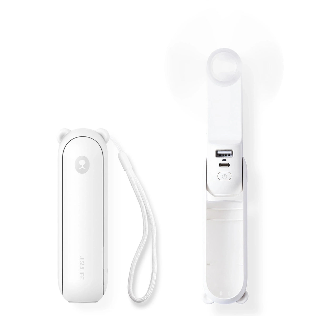 Mini wentylator Jisulife Handheld Fan Life8 Plus przenośny - biały