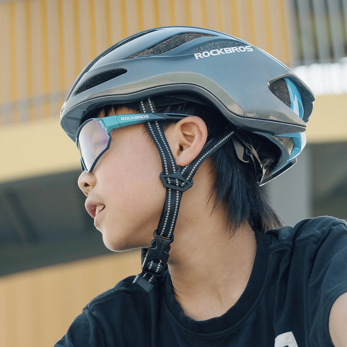 Kask rowerowy Rockbros TS-42 lekki 58-62 cm - tytanowy – zdjęcie 4