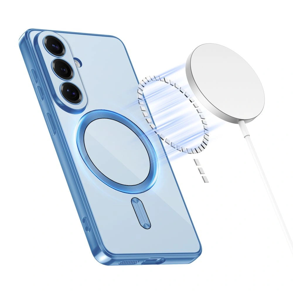 Etui Tech-Protect MagFlex na Samsung Galaxy S26 - przezroczysto-niebieskie – zdjęcie 3