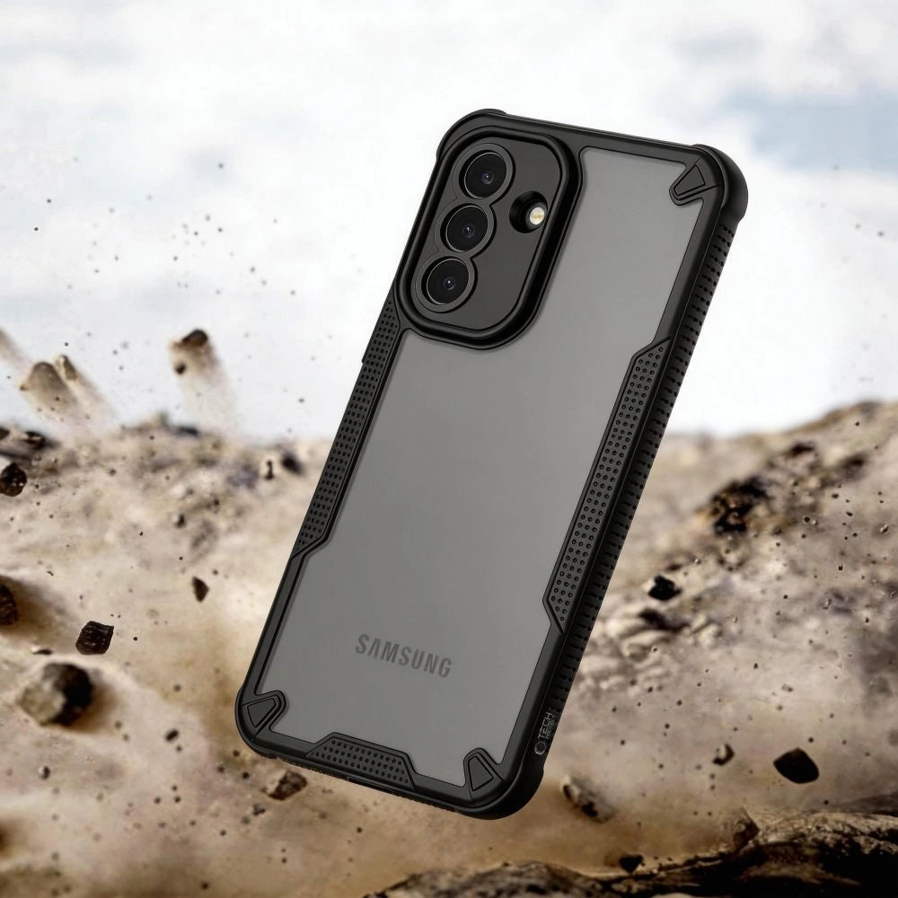 Etui Tech-Protect na Samsung Galaxy A57 5G - półprzezroczysto-czarne – zdjęcie 3