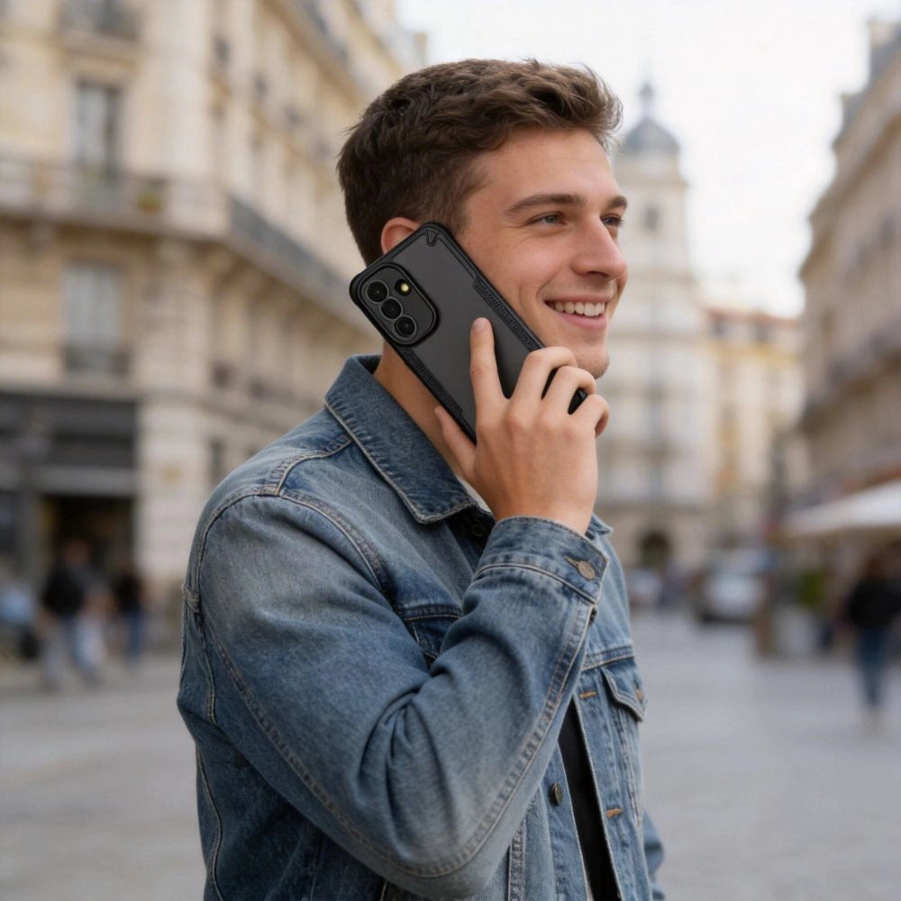 Etui Tech-Protect na Samsung Galaxy A57 5G - półprzezroczysto-czarne – zdjęcie 6