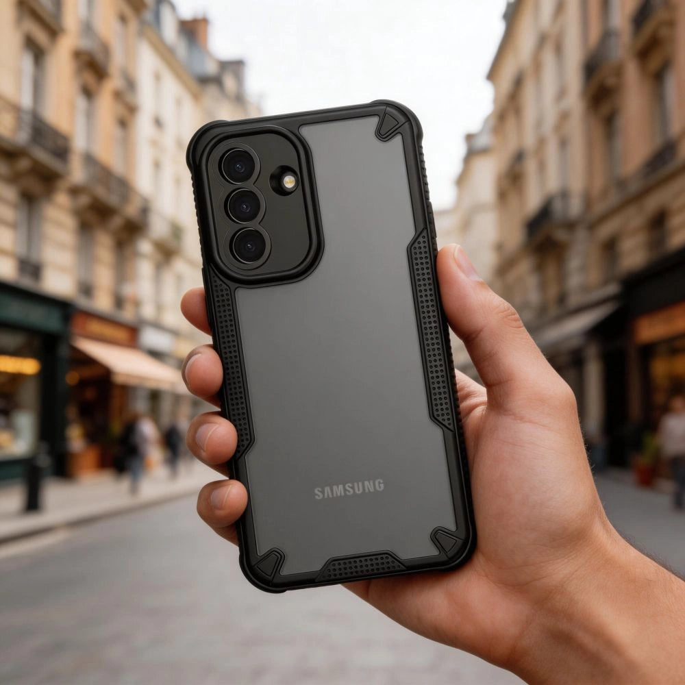 Etui Tech-Protect na Samsung Galaxy A57 5G - półprzezroczysto-czarne – zdjęcie 7