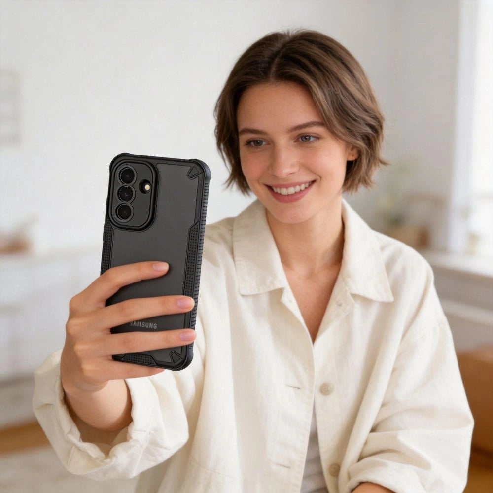 Etui Tech-Protect na Samsung Galaxy A57 5G - półprzezroczysto-czarne – zdjęcie 8