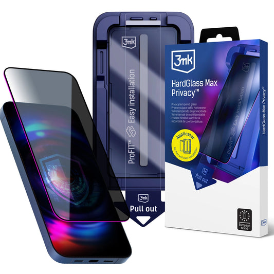 Szkło hartowane 9H z filtrem prywatyzującym 3mk na iPhone 17 Pro Max