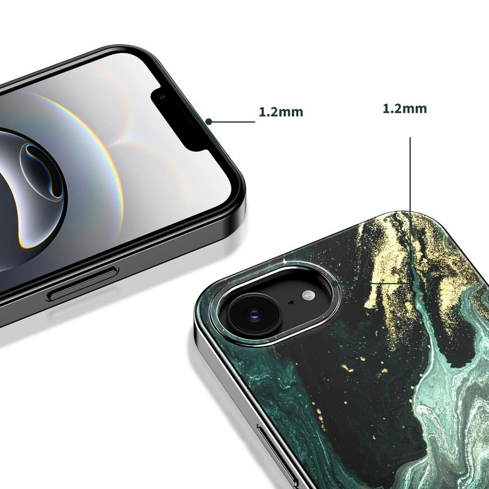 Etui Tech-Protect Lamano MagSafe na iPhone 16e / 17e - czarno-zielone – zdjęcie 3