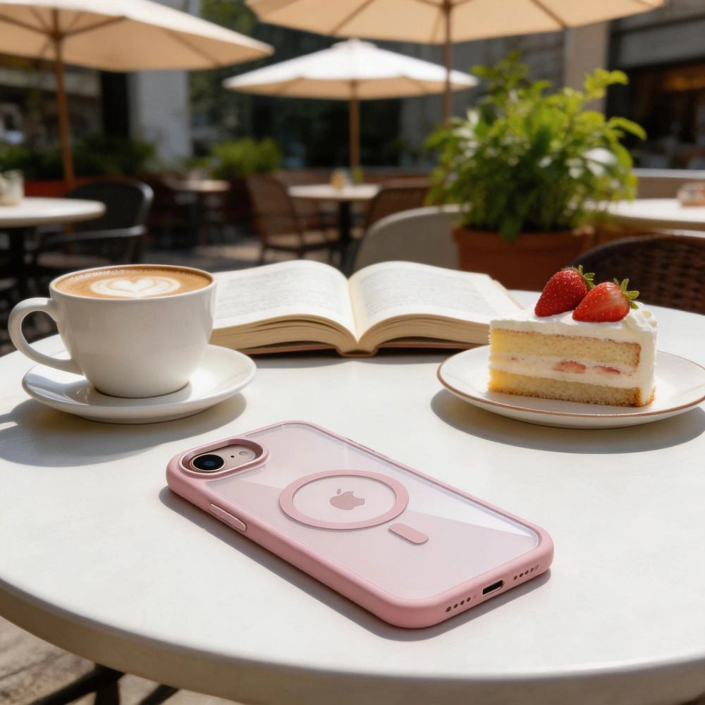 Etui Tech-Protect Magmat MagSafe na iPhone 16e / 17e - przezroczysto-różowe – zdjęcie 8