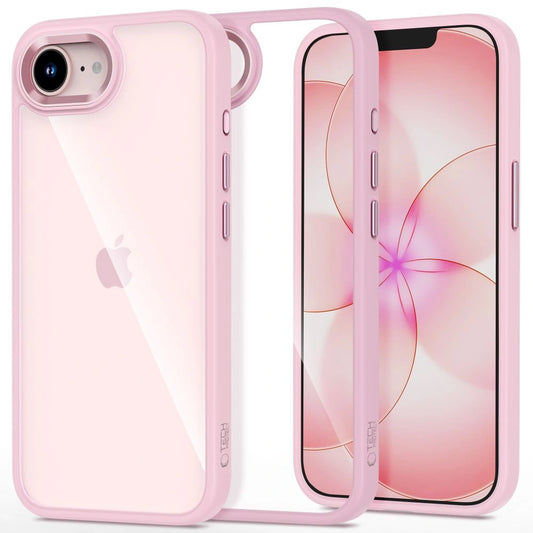 Etui Tech-Protect Magmat na iPhone 16e / 17e - przezroczysto-różowe