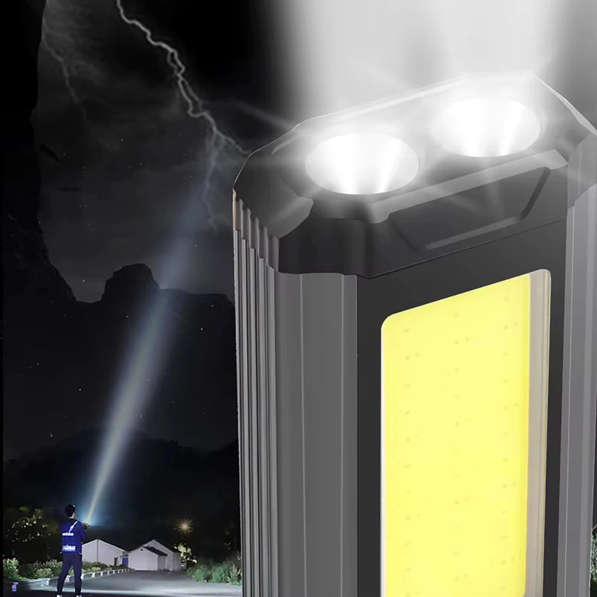 Lampa robocza Wozinsky WLR-15W 15 W 1500 lm diody CREE IPX6 z - szara – zdjęcie 8