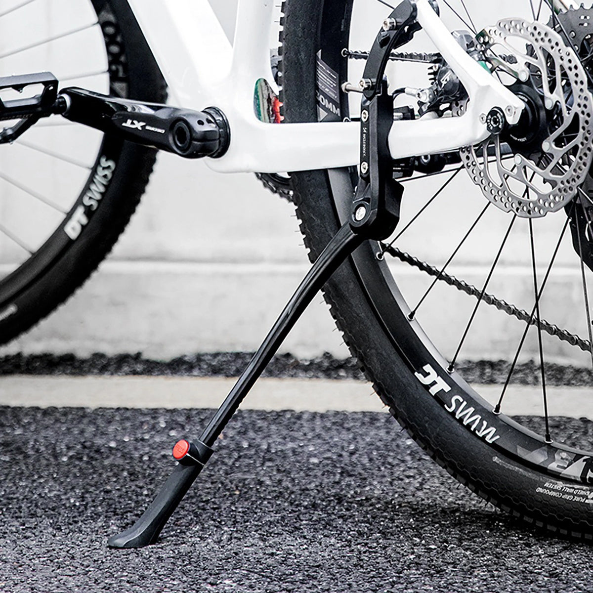 Stopka rowerowa na rowery 26-29 cali regulowana antypoślizgowa - czarna – zdjęcie 6