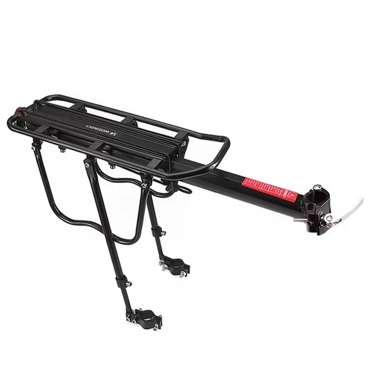 Bagażnik rowerowy Wozinsky na rowery 22-27" regulowany do 50 kg - czarny – zdjęcie 2