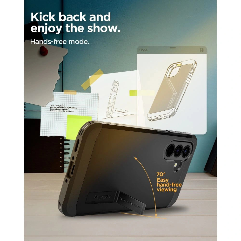 Etui Spigen Tough Armor na Samsung Galaxy A37 5G - czarne – zdjęcie 12