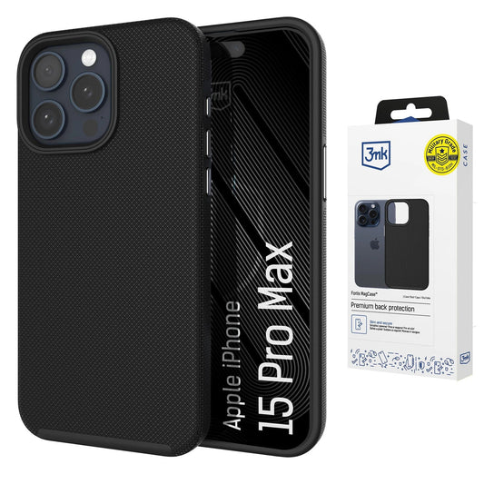 Etui 3mk Fortis MagCase na iPhone 15 Pro Max - czarne