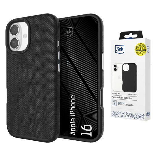 Etui 3mk Fortis MagCase na iPhone 16 - czarne