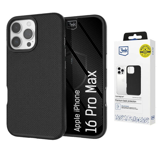 Etui 3mk Fortis MagCase na iPhone 16 Pro Max - czarne