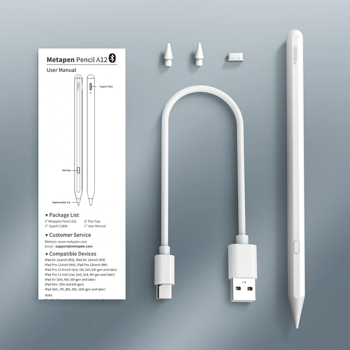 Rysik Metapen Pencil A12 do iPada - biały – zdjęcie 13