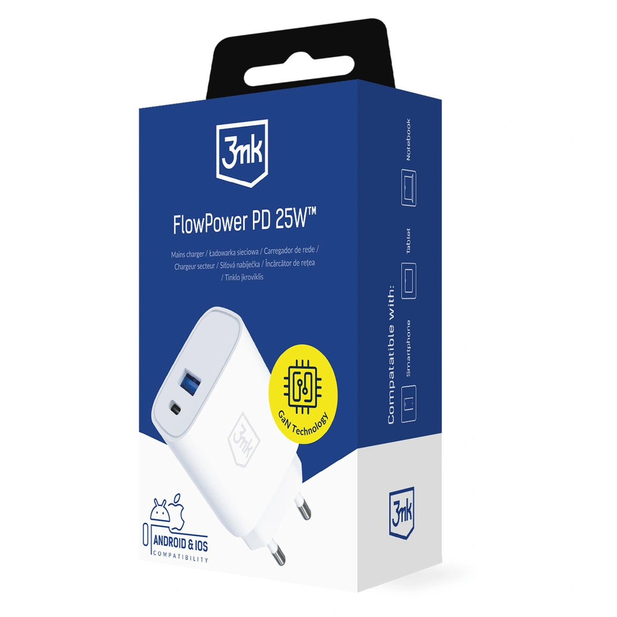 Ładowarka sieciowa 3mk FlowPower 25W 1A1C PD QC4+ - biała – zdjęcie 10