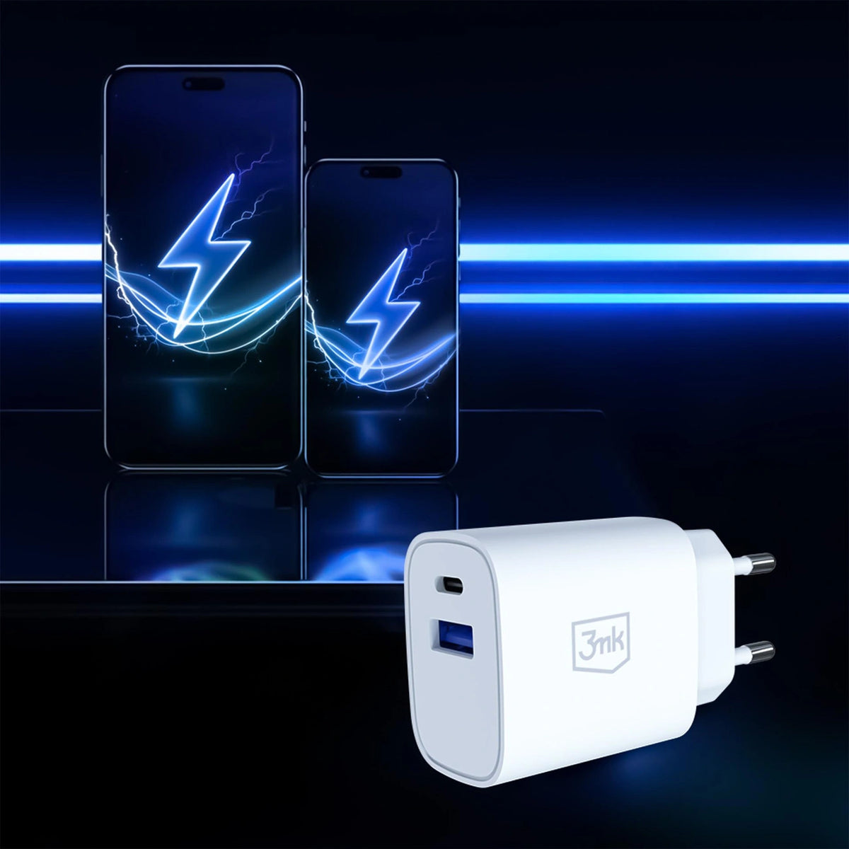 Ładowarka sieciowa 3mk FlowPower 25W 1A1C PD QC4+ - biała – zdjęcie 6