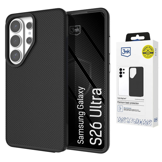 Etui 3mk Fortis MagCase na Samsung Galaxy S26 Ultra - czarne