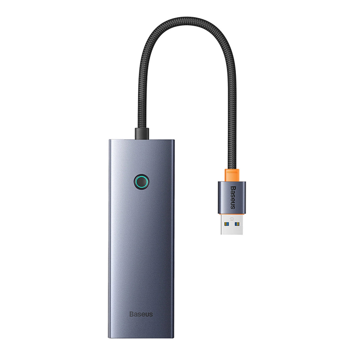 Hub USB-A Baseus UltraJoy Series 4xUSB-A 3.0 1xUSB-C 5V - szary – zdjęcie 2