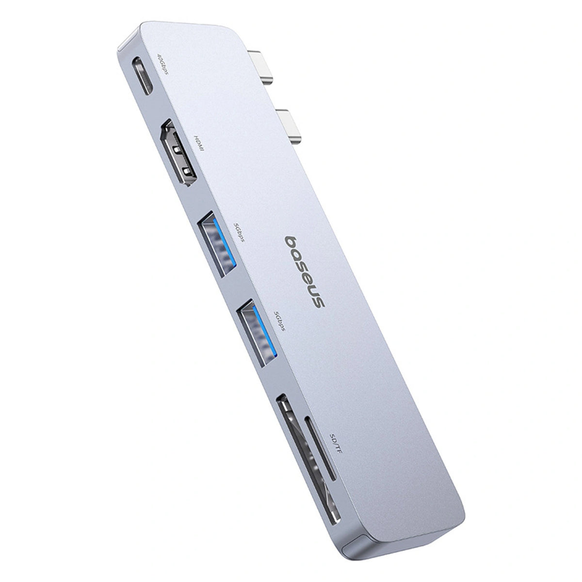 Hub USB Baseus UltraJoy Series 6w1 USB-C 40 Gb/s USB 3.0 HDMI 4K z - szary