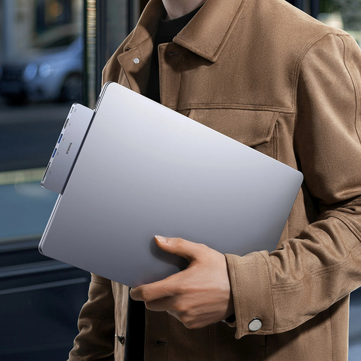 Hub USB Baseus UltraJoy Series 6w1 USB-C 40 Gb/s USB 3.0 HDMI 4K z - szary – zdjęcie 13