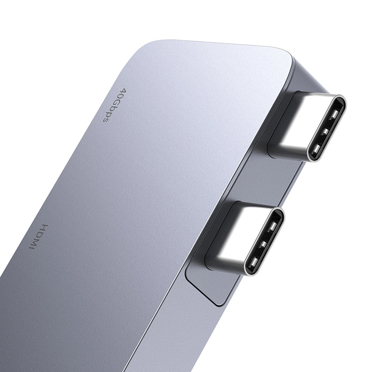 Hub USB Baseus UltraJoy Series 6w1 USB-C 40 Gb/s USB 3.0 HDMI 4K z - szary – zdjęcie 6