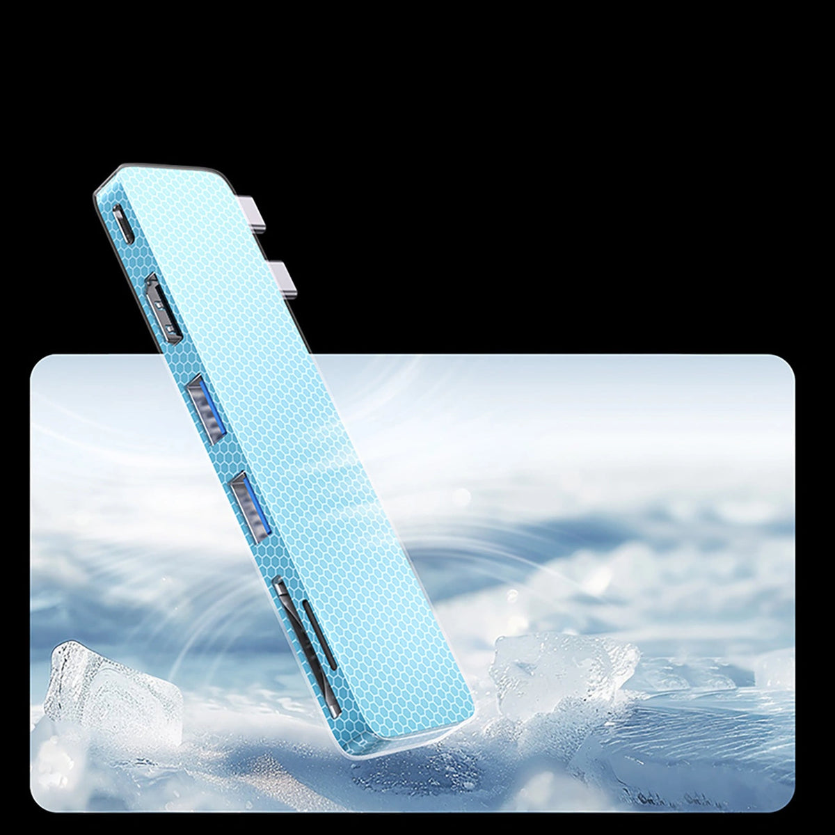 Hub USB Baseus UltraJoy Series 6w1 USB-C 40 Gb/s USB 3.0 HDMI 4K z - szary – zdjęcie 9