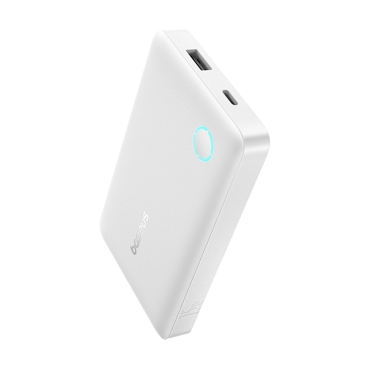 Powerbank Baseus EnerFill FP11 10000mAh 15W z białym kablem USB-C - biały