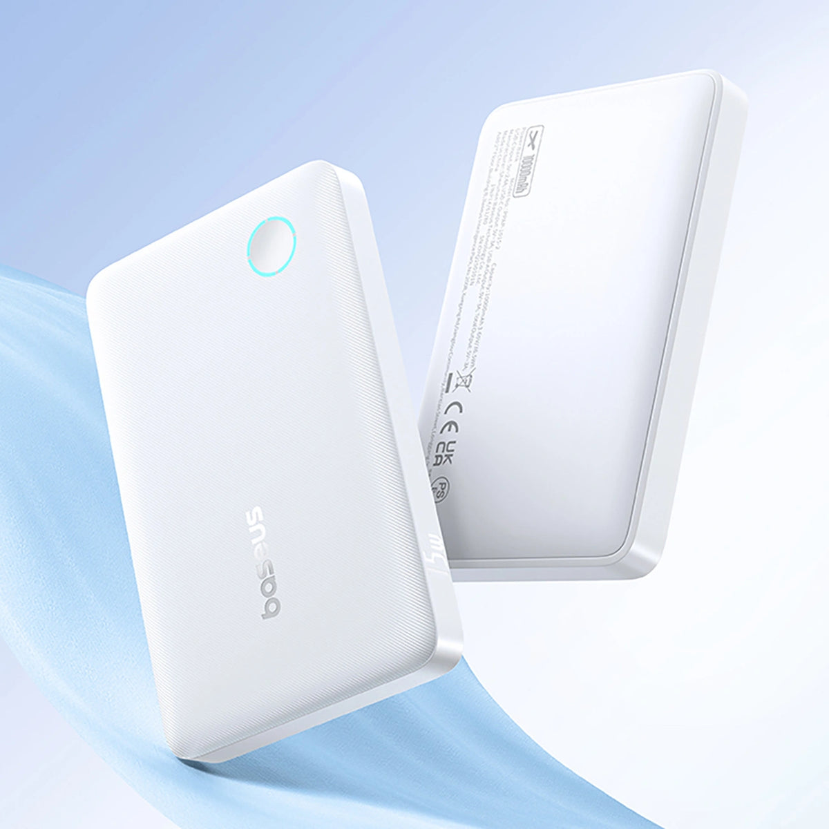 Powerbank Baseus EnerFill FP11 10000mAh 15W z białym kablem USB-C - biały – zdjęcie 15