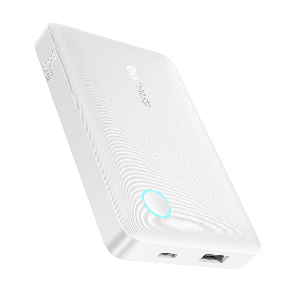 Powerbank Baseus EnerFill FP11 10000mAh 15W z białym kablem USB-C - biały – zdjęcie 2