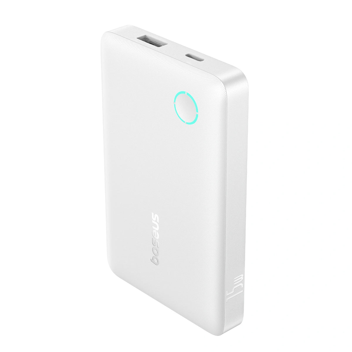 Powerbank Baseus EnerFill FP11 10000mAh 15W z białym kablem USB-C - biały – zdjęcie 3