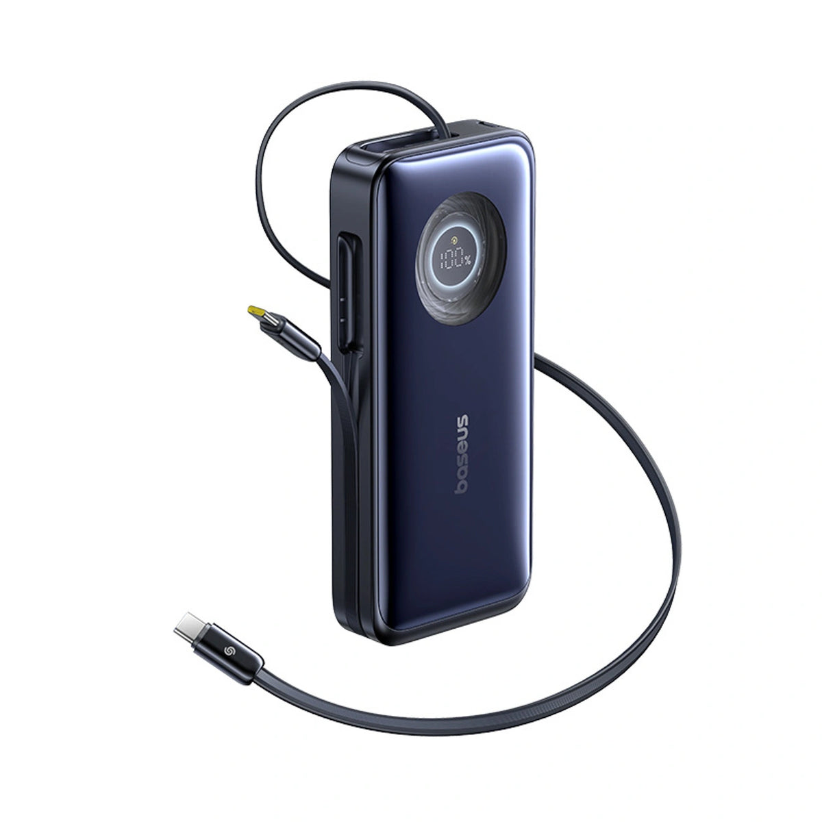 Powerbank Baseus EnerCore CR11 20000mAh 100W ze zwijanym kablami - czarny
