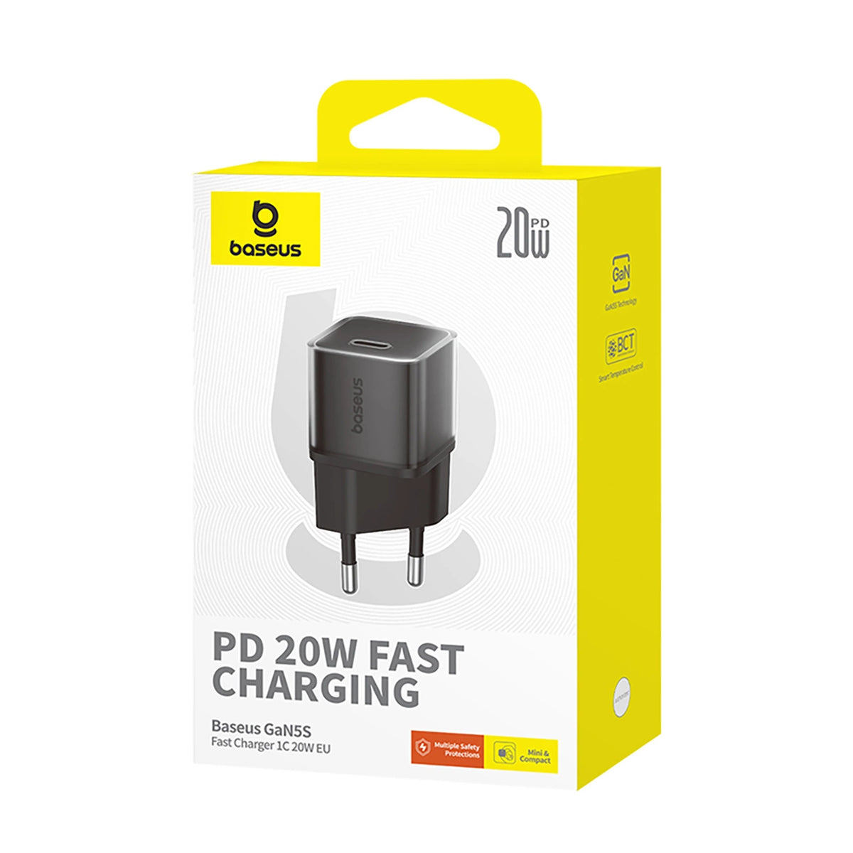 Ładowarka sieciowa Baseus GaN5S 20W 1xUSB-C - czarna – zdjęcie 6