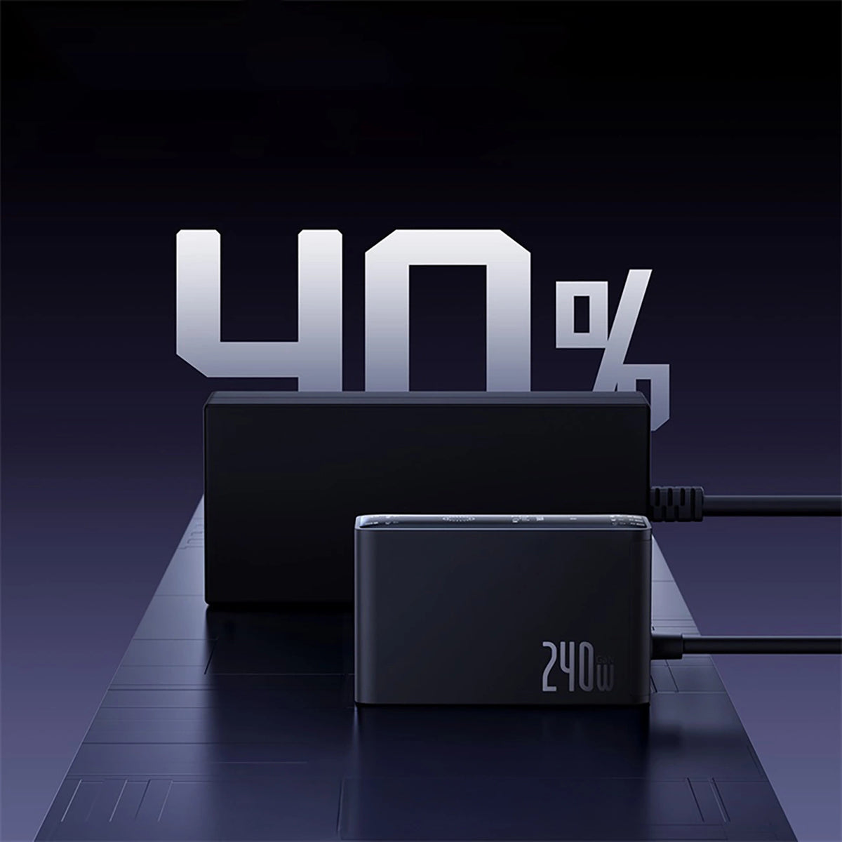 Ładowarka sieciowa Baseus Digital GaN 3xUSB-C 1xUSB-A 240W z - czarna – zdjęcie 16