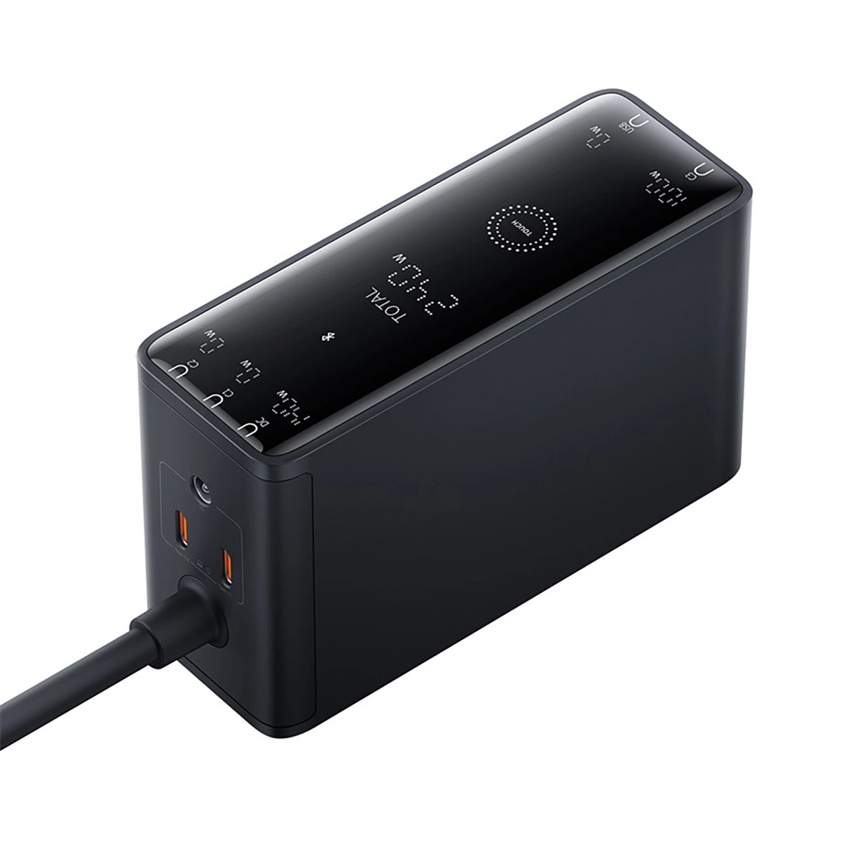 Ładowarka sieciowa Baseus Digital GaN 3xUSB-C 1xUSB-A 240W z - czarna – zdjęcie 4