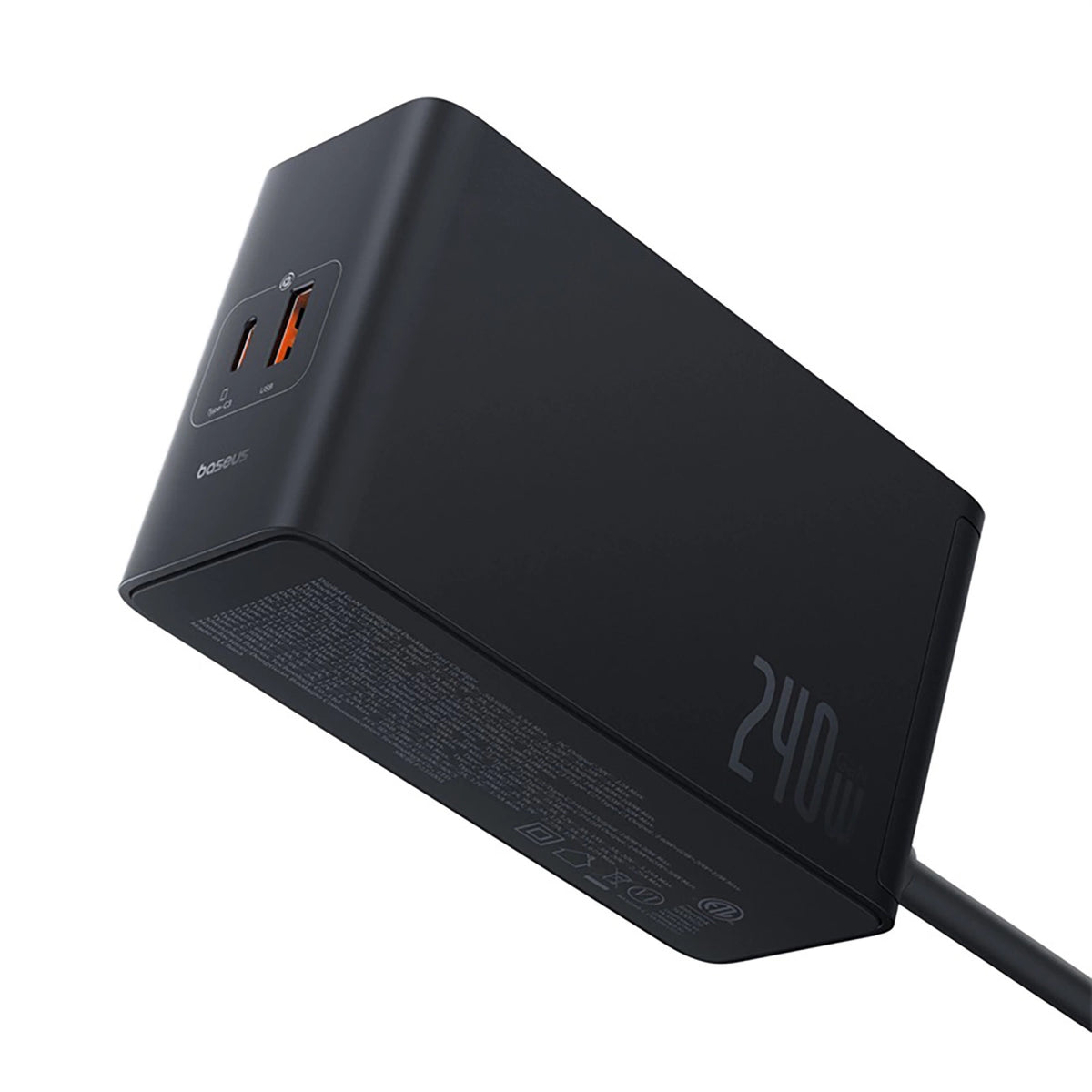 Ładowarka sieciowa Baseus Digital GaN 3xUSB-C 1xUSB-A 240W z - czarna – zdjęcie 6