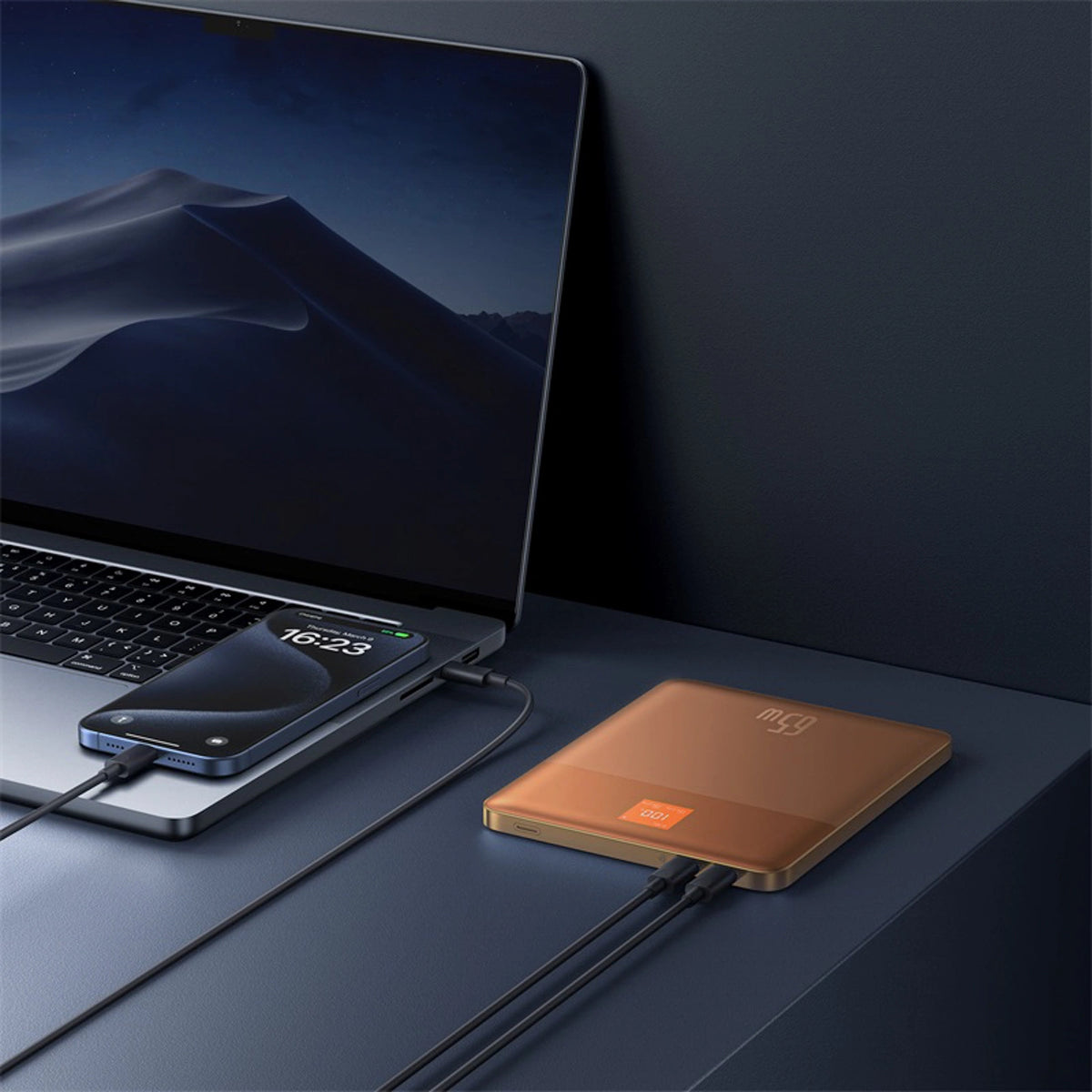 Powerbank Baseus Blade2 12000mAh 65W z wyświetlaczem - pomarańczowy – zdjęcie 11