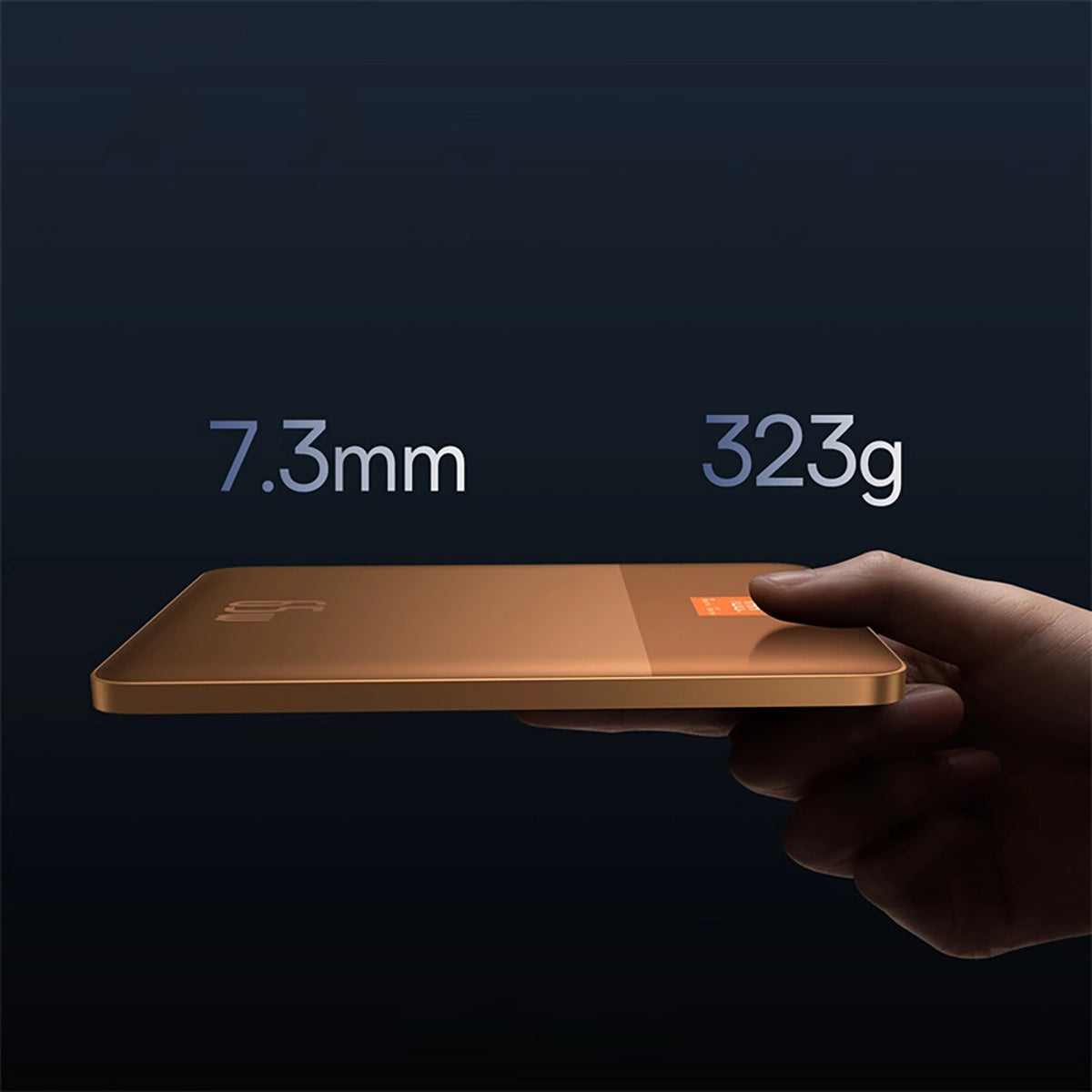 Powerbank Baseus Blade2 12000mAh 65W z wyświetlaczem - pomarańczowy – zdjęcie 12