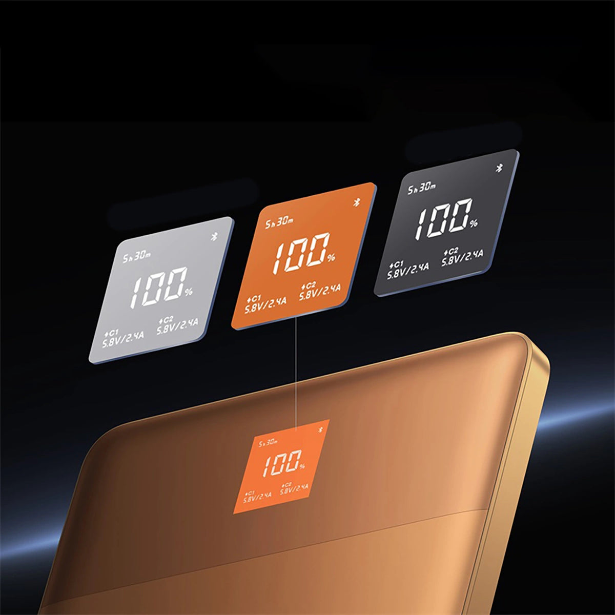 Powerbank Baseus Blade2 12000mAh 65W z wyświetlaczem - pomarańczowy – zdjęcie 14