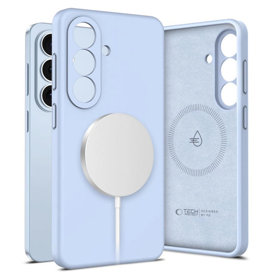 Etui Tech-Protect Silicone MagSafe na Samsung Galaxy S26 - niebieskie