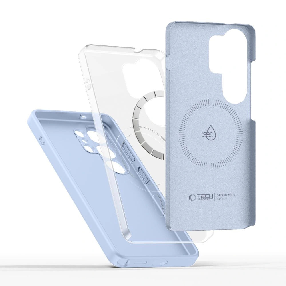 Etui Tech-Protect Silicone MagSafe na Samsung Galaxy S26 Ultra - niebieskie – zdjęcie 3