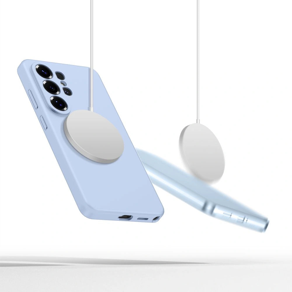 Etui Tech-Protect Silicone MagSafe na Samsung Galaxy S26 Ultra - niebieskie – zdjęcie 4