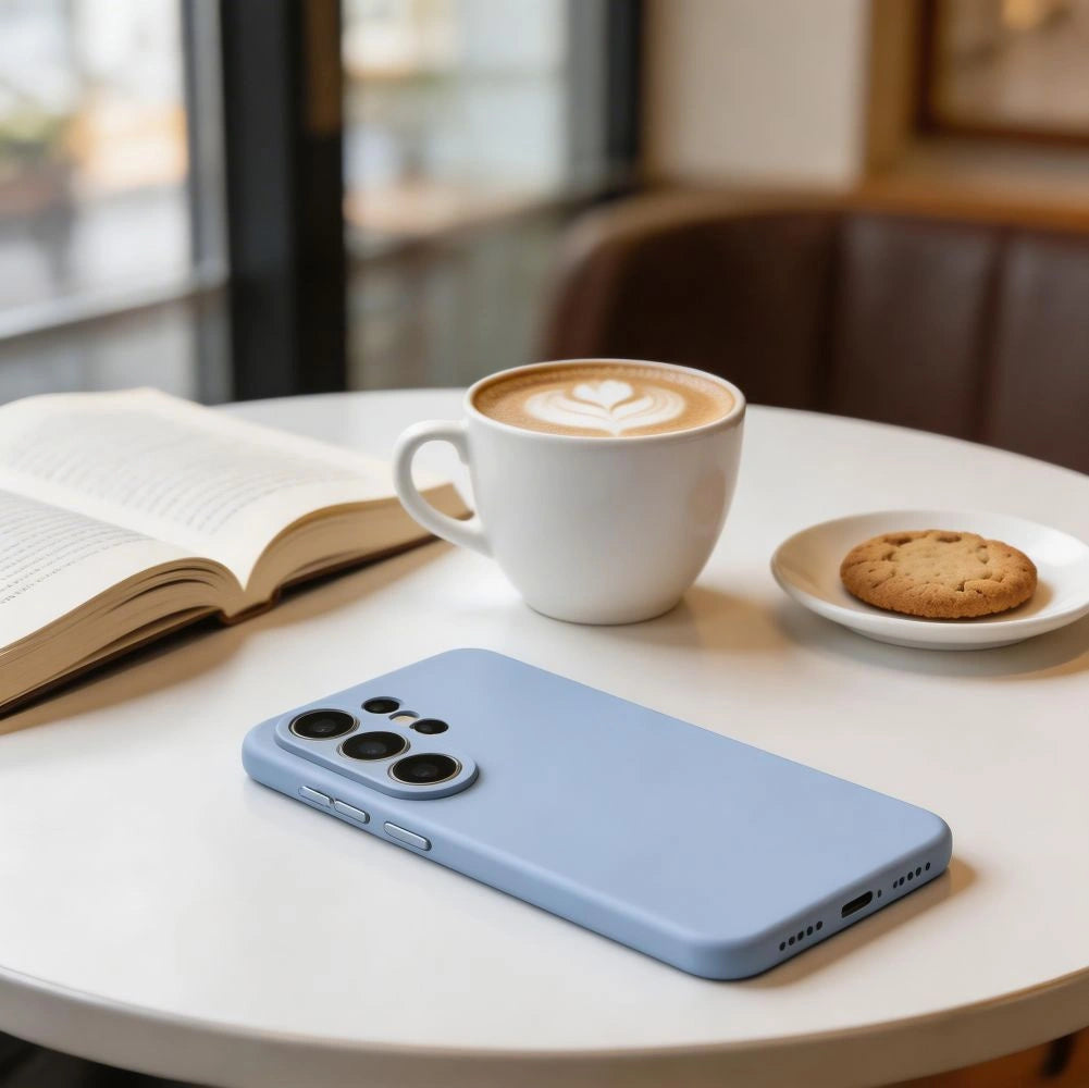 Etui Tech-Protect Silicone MagSafe na Samsung Galaxy S26 Ultra - niebieskie – zdjęcie 6