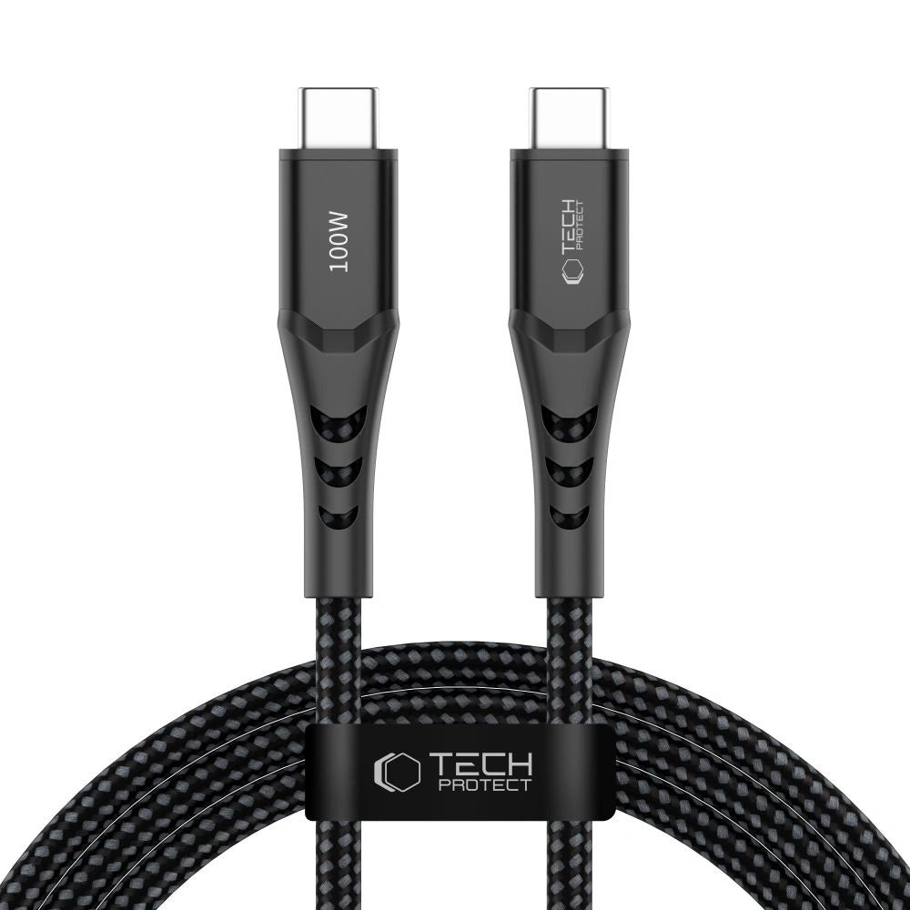 Kabel Tech-Protect Ultraboost UB11T USB-C / USB-C PD 100W / QC3.0 - czarny