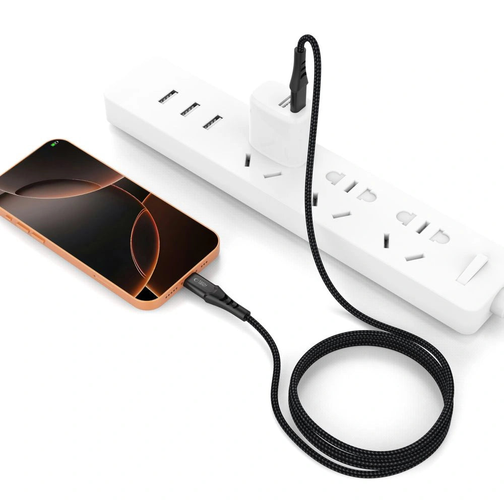 Kabel Tech-Protect Ultraboost UB11T USB-C / USB-C PD 100W / QC3.0 - czarny – zdjęcie 5